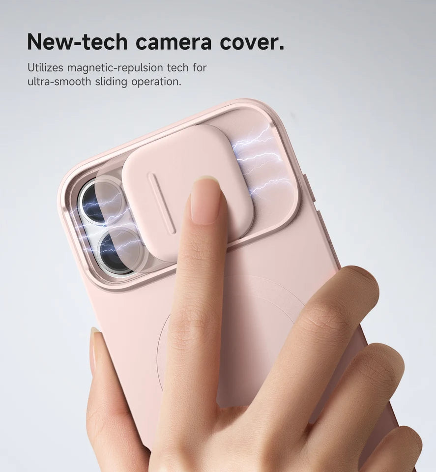 SURITCH for iPhone 16 Pro Max Case  with Stand Mobile Phone Case Camera Protection Slide Camera Shockproof Protective Case Cover