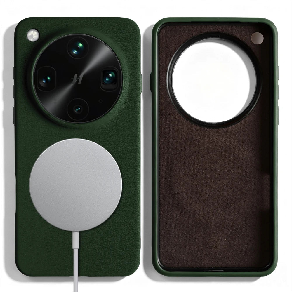 For Magsafe Magnetic Leather Phone Case For OPPO Find X9 Pro X7 X8 Ultra X6 Find X 9 8 Pro Back Cover Case X9Pro Funda Coque Bag