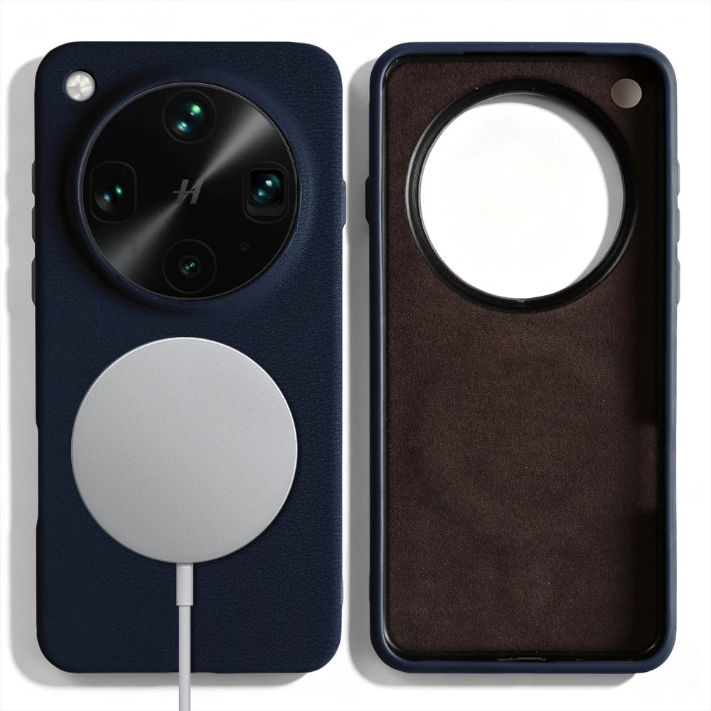 For Magsafe Magnetic Leather Phone Case For OPPO Find X9 Pro X7 X8 Ultra X6 Find X 9 8 Pro Back Cover Case X9Pro Funda Coque Bag