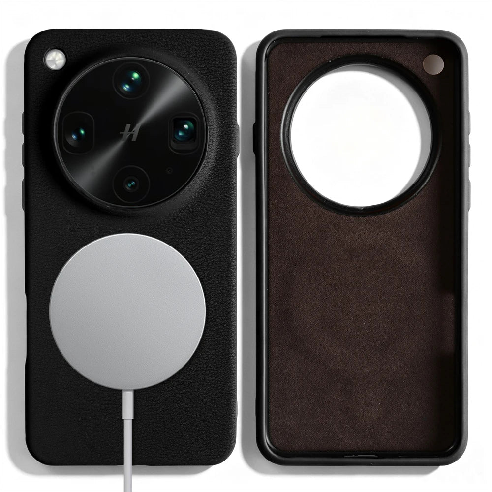 For Magsafe Magnetic Leather Phone Case For OPPO Find X9 Pro X7 X8 Ultra X6 Find X 9 8 Pro Back Cover Case X9Pro Funda Coque Bag