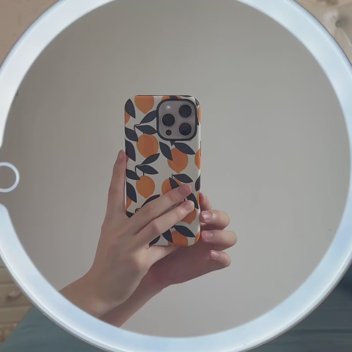 Lemon Branch Print Phone Case For iPhone 17 16 15 Pro Max 14 13 Plus 12 Magnetic Hard PC Wireless Charge Shockproof Fundas